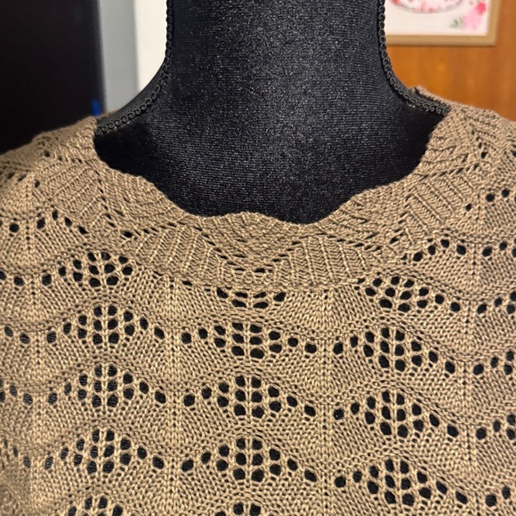 Chic Brown Women's Knit Sweater - Picture 7 of 11
